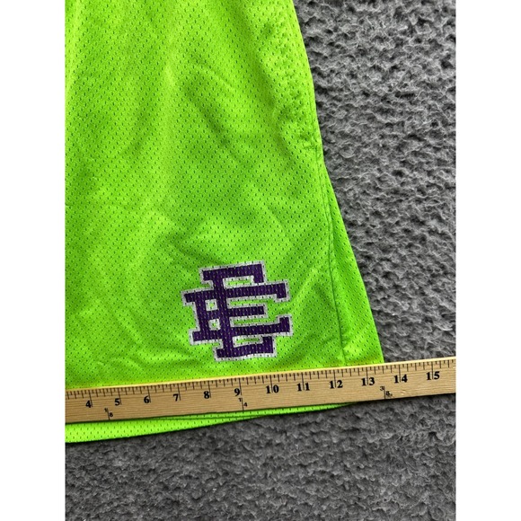 Eric Emanuel EE Elastic Waist Mesh Basic Pull On Short Gecko Mens Size L - Picture 13 of 14